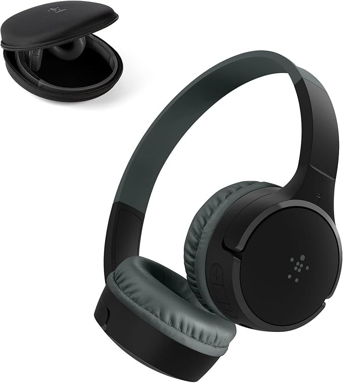 Belkin SoundForm Mini - Wireless Bluetooth Headphones for Kids with Built in Microphone - On-Ear ... | Amazon (US)