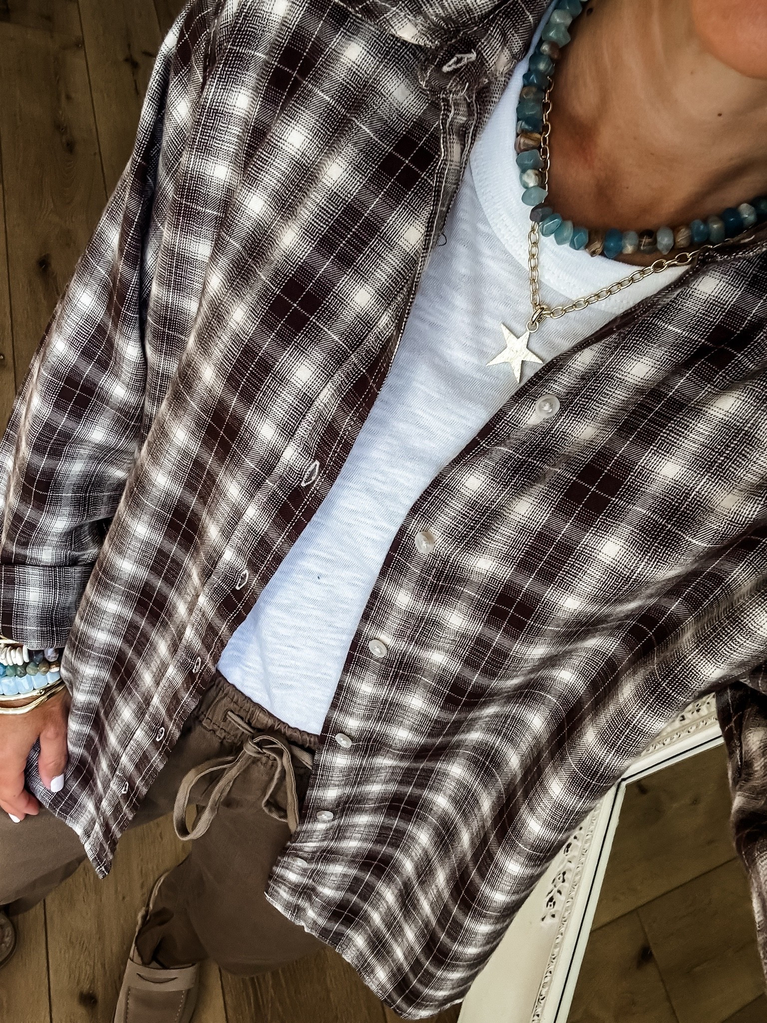 Small flannel shirt