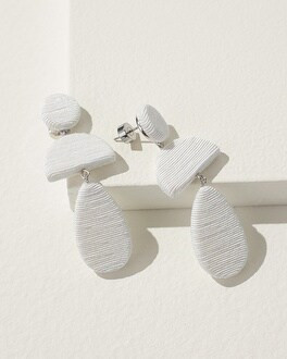 White Tiered Drop Earrings | Chico's