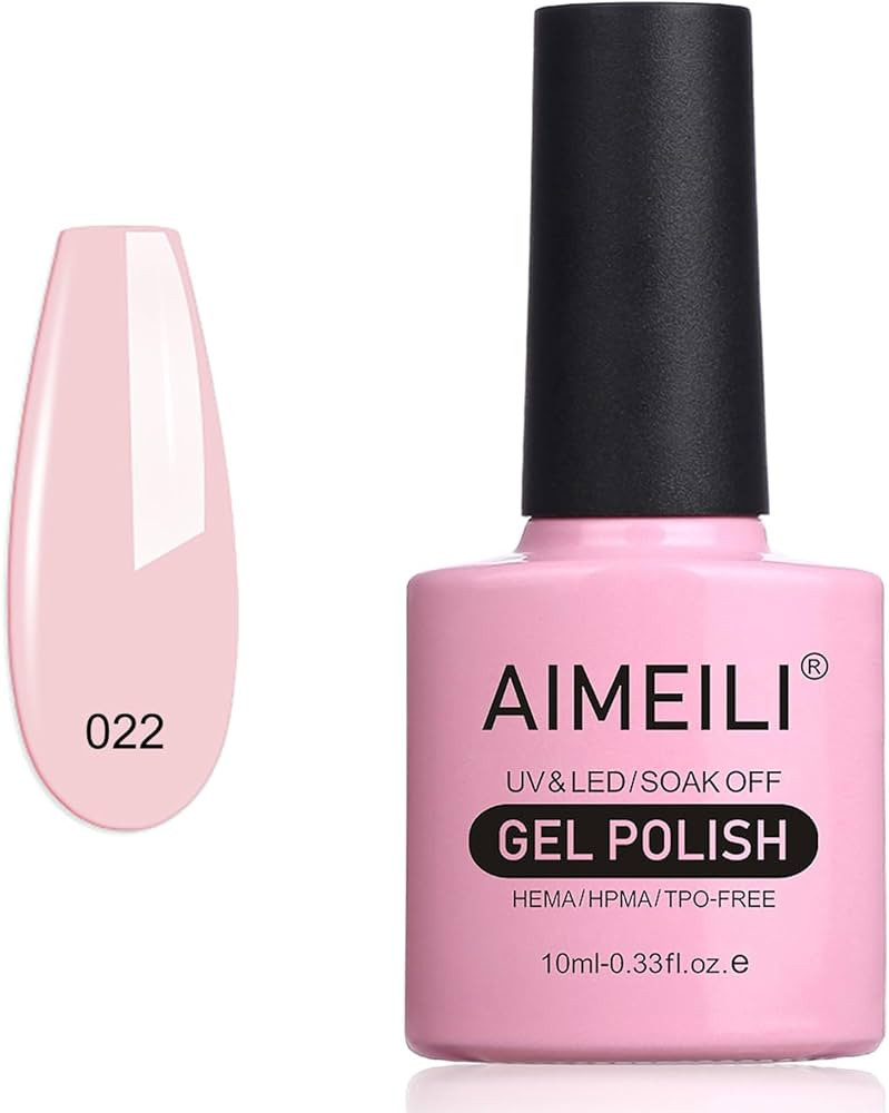 AIMEILI Soak Off U V LED Gel Nail Polish - Rose Nude (022) 10ml | Amazon (US)