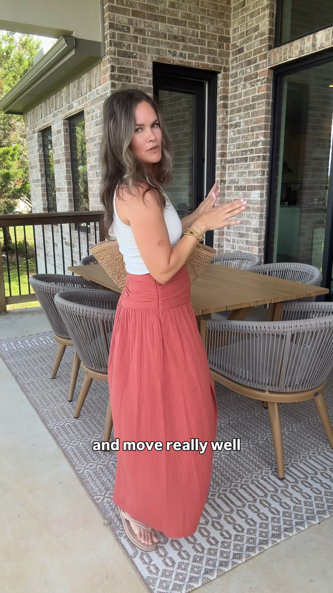 This target maxi skirt reminds me of banana republic so lux and love the fit. True sizing in all #targetfashion #targetfinds #summeroutfit

#LTKootd #LTKmomlife #LTKSaleAlert