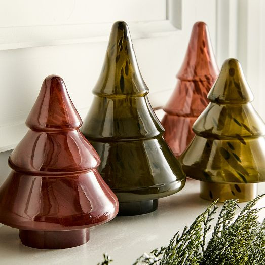 Tonal Glass Tabletop Trees | West Elm (US)