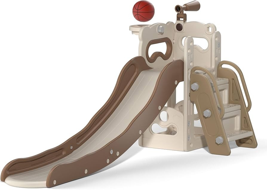 6-in-1 Castle Amusement Playground Playhouse, Indoor Outdoor Playset for Toddlers Age 1-3, Backya... | Amazon (US)