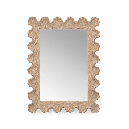 Wildwood Lamps Scalloped Shell Rectangular Mirror | Gracious Style