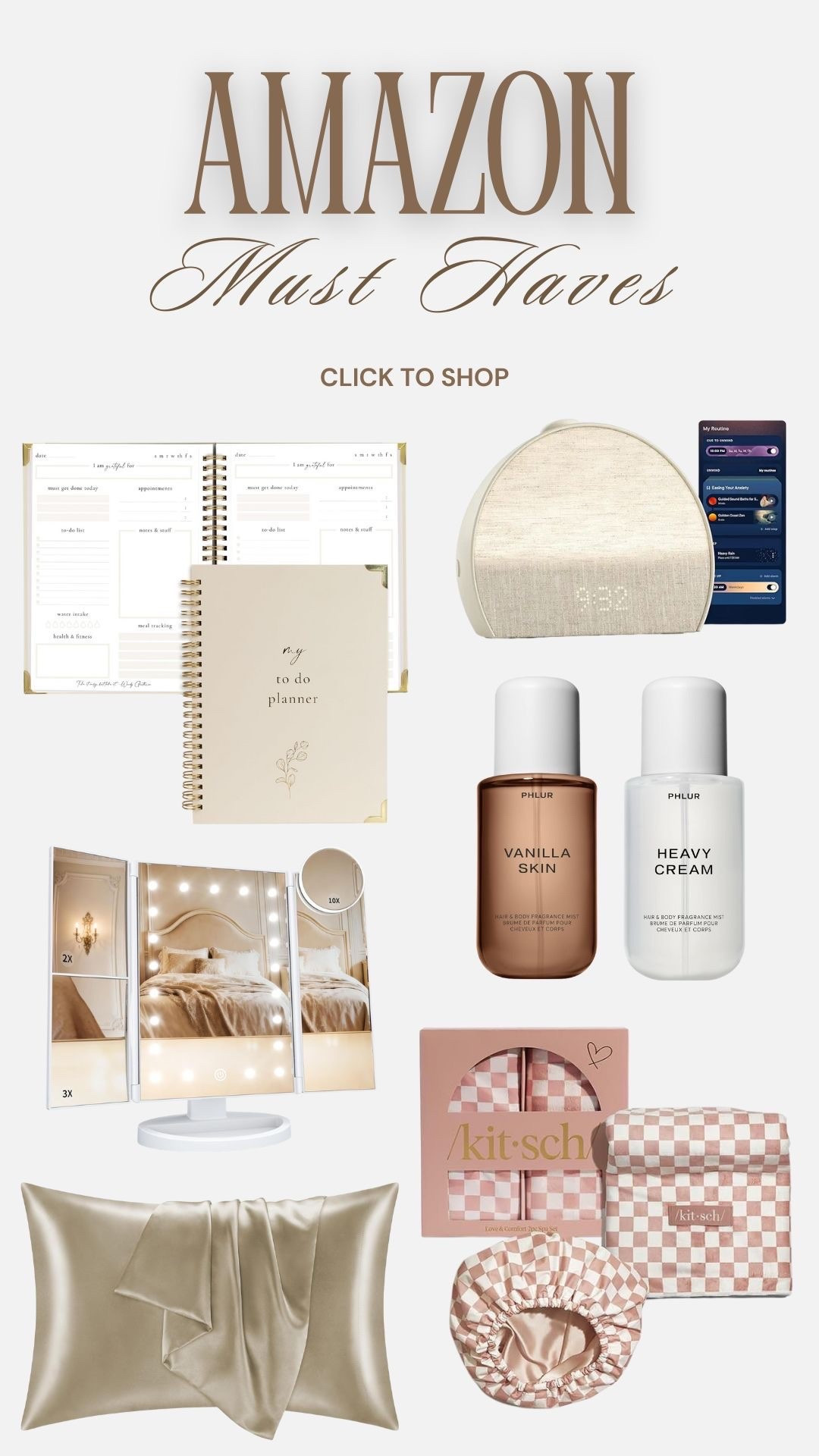 ✨ Amazon must haves ✨
Everyday staples you’ll actually use and are worth the hype 🤍


#amazonmusthaves #amazonfinds #dailyessentials #ltkfinds #amazonfavorites #currentlyloving


#LTKBeauty #LTKmorningroutine #LTKgrwm