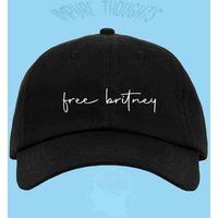 Free Britney Hat Embroidered Baseball Cap Low Profile Custom Strap Back Unisex Adjustable Cotton Ver | Etsy (US)