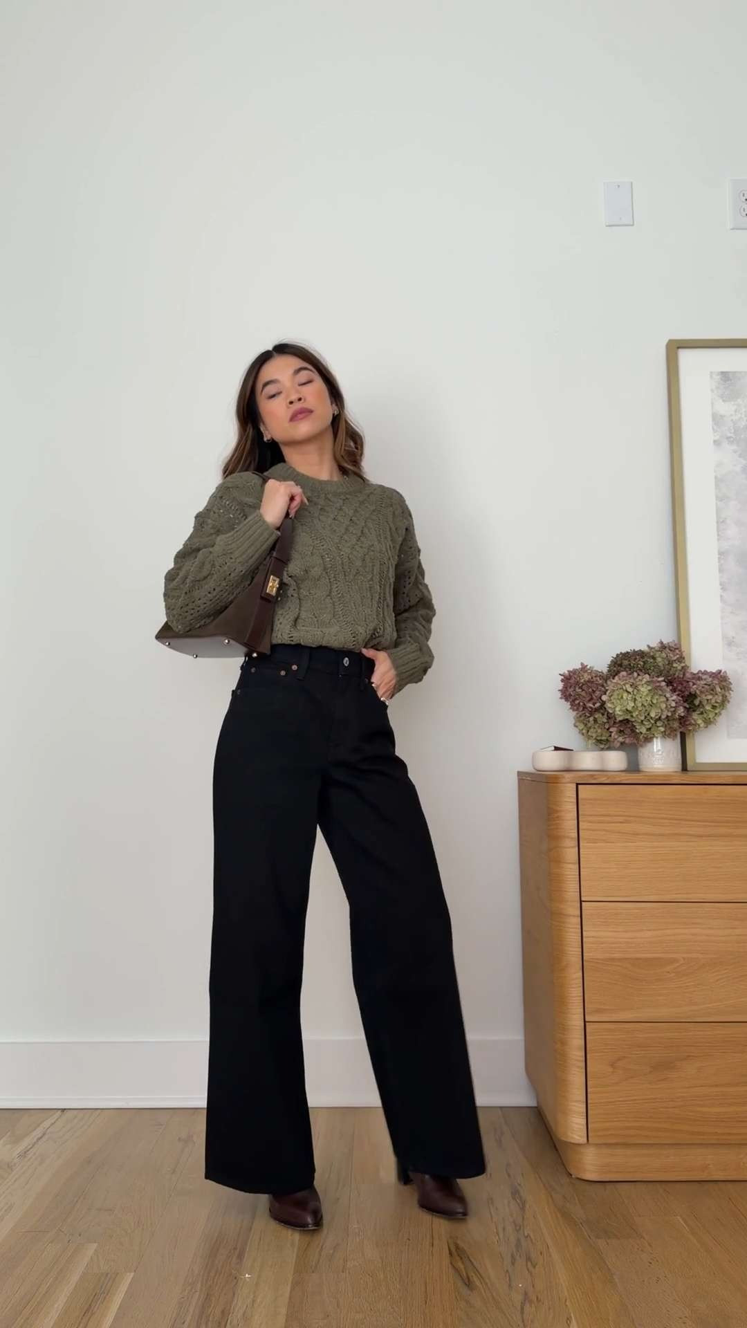 Sizing info: green sweater size small, black jeans size 24 short but should have gotten a 23 short (size down if in between sizes)

petite fashion, get dressed with me, outfit inspiration, ootd, nashville outfit, Nashville influencer, petite style, vacation style, casual outfits, mom style, petite pants, winter dress, winter outfit, winter pants, winter outfit inpso, winter outfit idea, winter top, winter style, winter sweater, cozy sweater, cold weather sweater, cold weather outfit, winter bag, winter purse, denim, jeans, black jeans, dark wash jeans, abercrombie jeans, abercrombie denim, wide leg jeans 

 

#LTKootd #LTKmomlife #LTKSeasonal