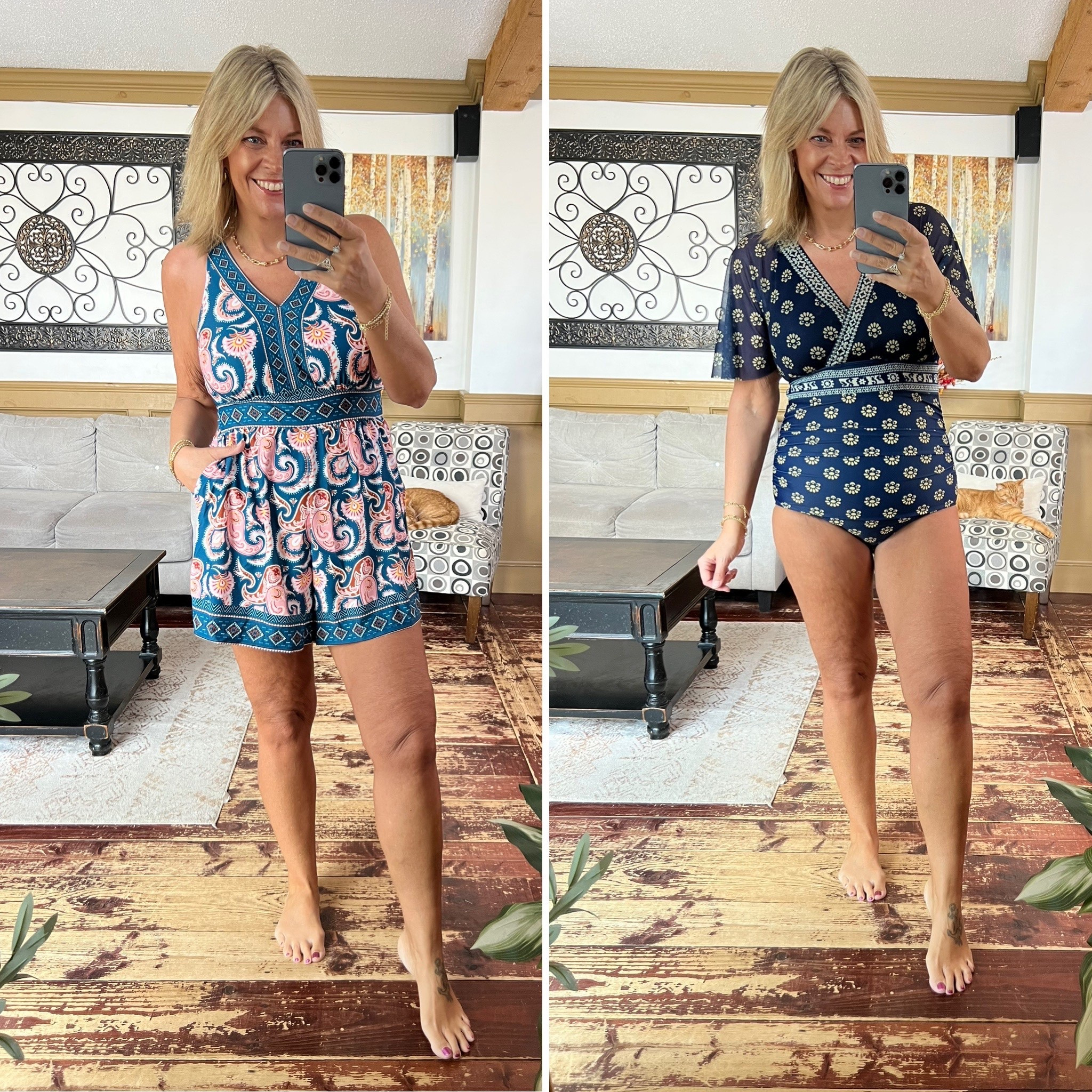 Boho inspired swimwear - size 12 in each 

#LTKOver40 #LTKMidsize #LTKSeasonal