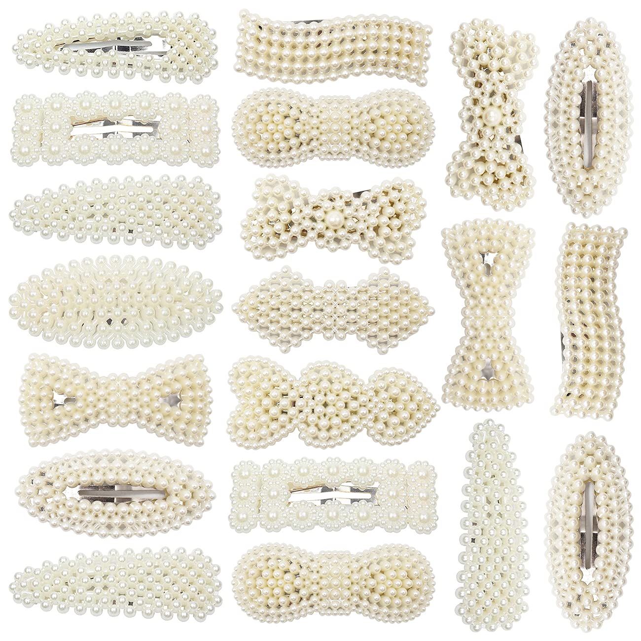 Perle Haarspangen,Saijer 20 pcs Mode Haar Pins Verschiedene Haarspangen Künstliche Perle Haarspa... | Amazon (DE)