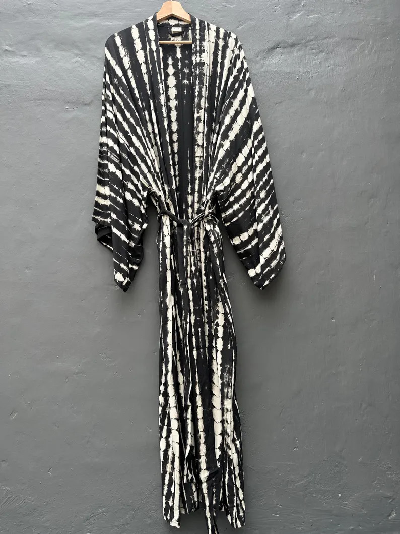 Lkb176/oversized Length Long Kimono, Robe, Summer,unisex Kimono,tall Women’s,vacations, Holiday... | Etsy (US)