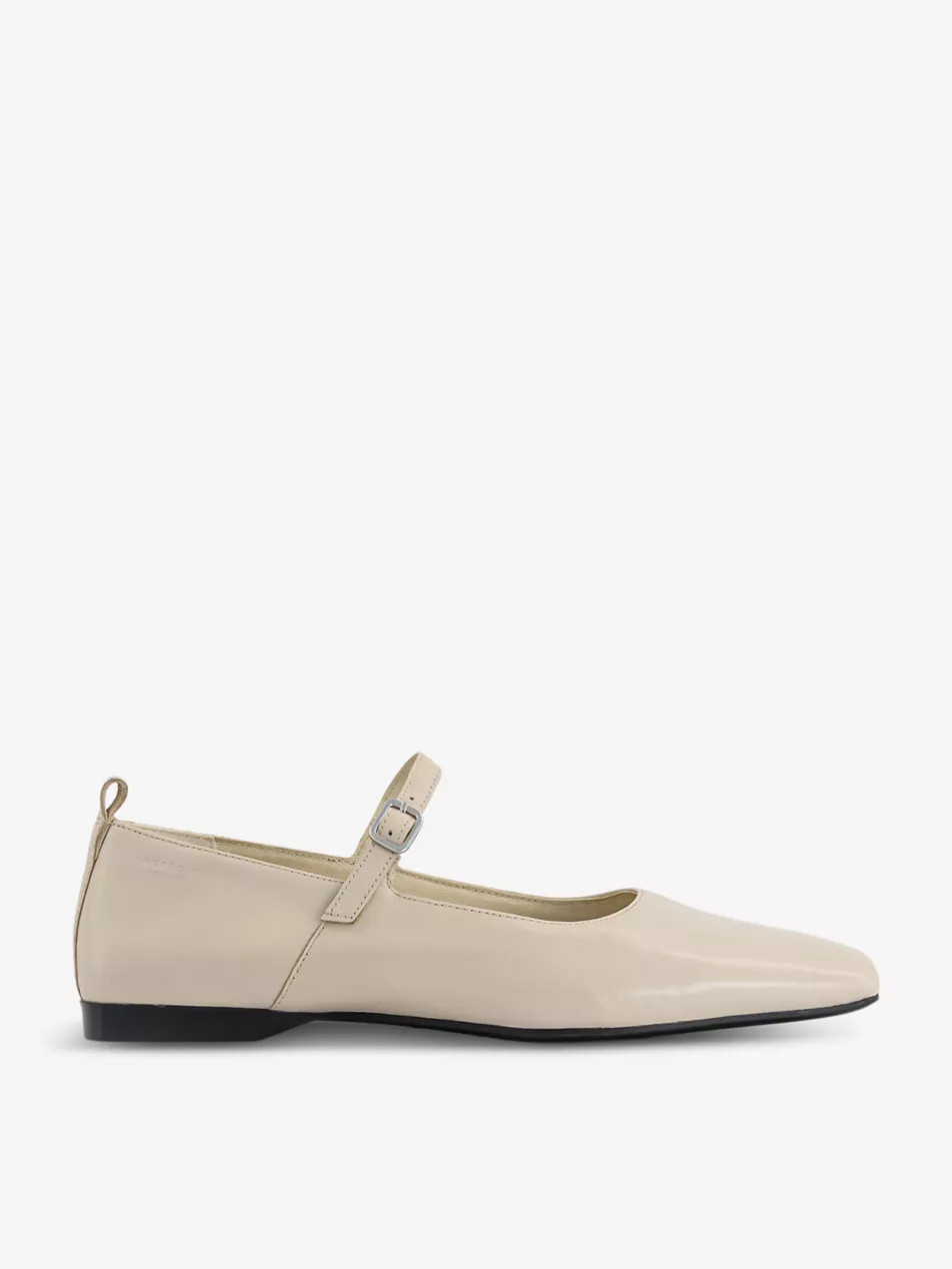Delia leather Mary Jane flats | Selfridges