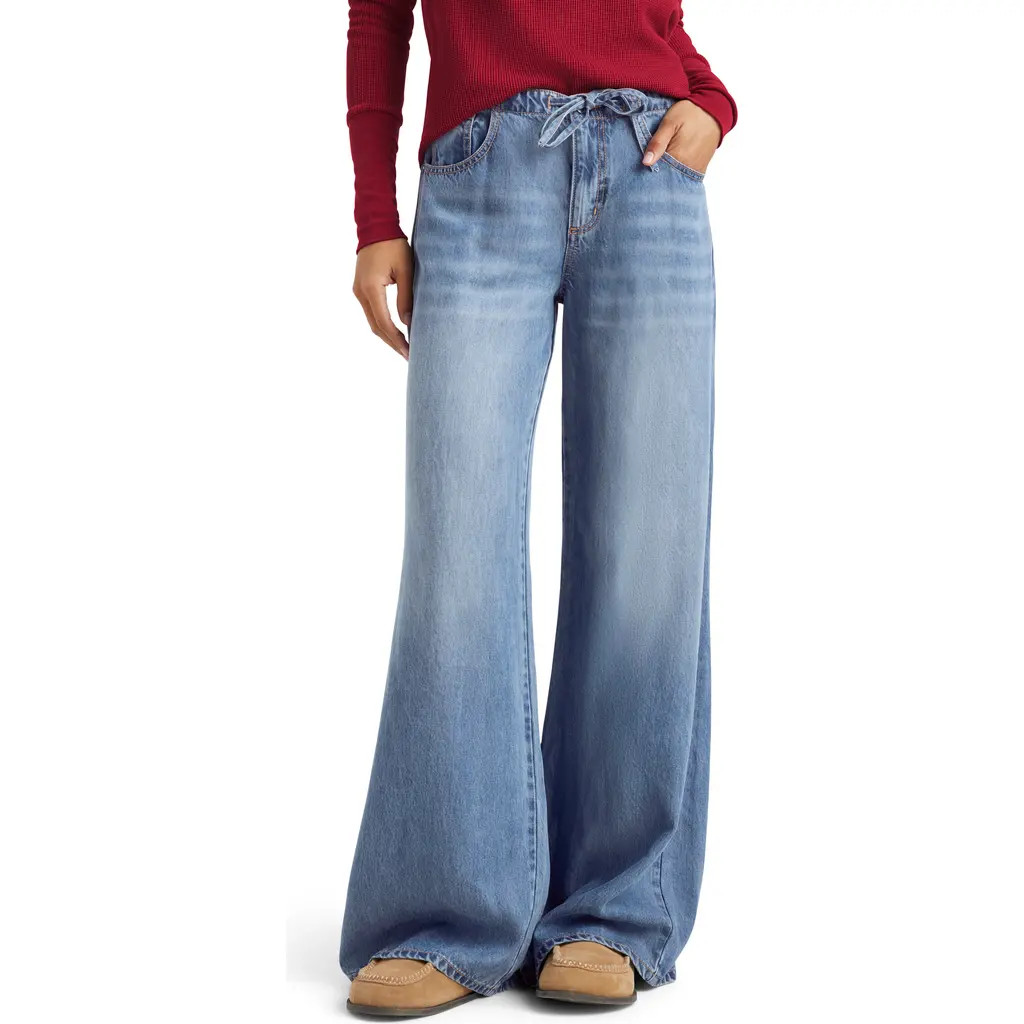 Splendid Lounge Denim Pants in Indigo at Nordstrom, Size Large | Nordstrom