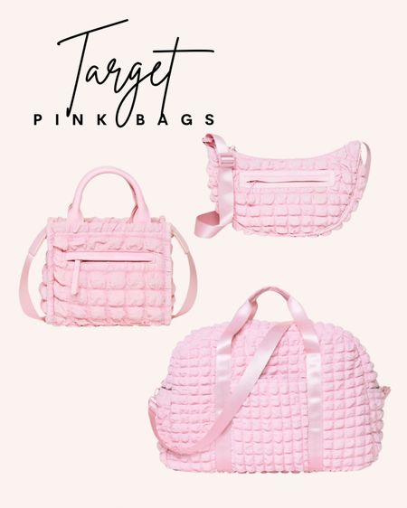 Target released some of the cutest pink bags! #targetfinds 

#LTKGiftGuide #LTKMostLoved

#LTKfindsunder50 #LTKitbag #LTKstyletip