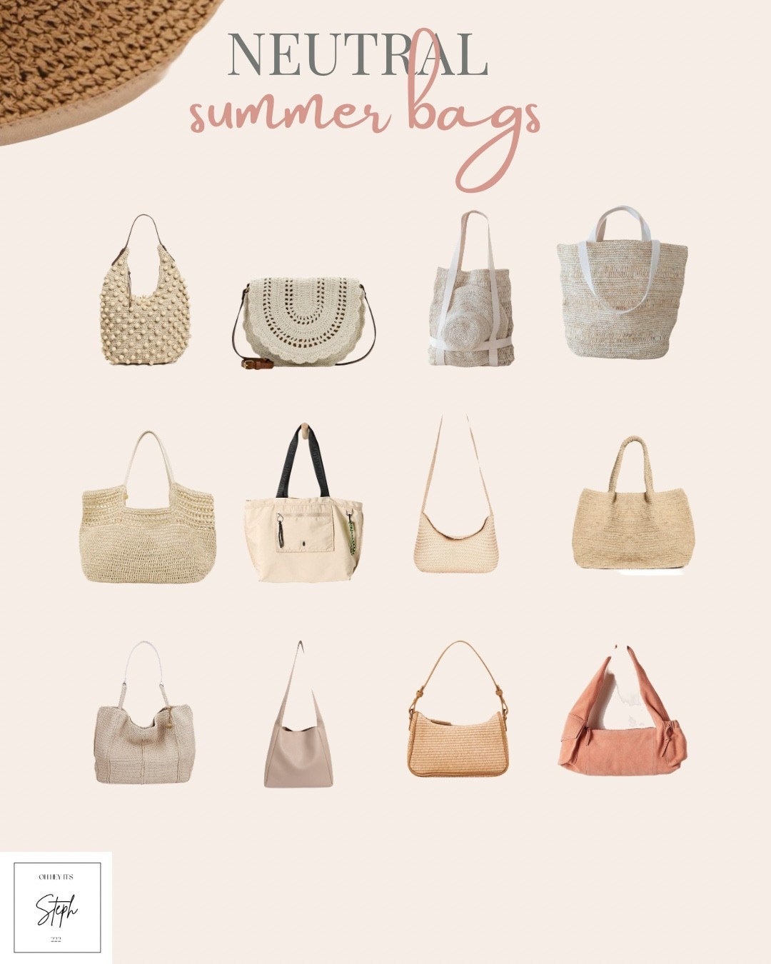 neutral bags you’ll wear all summer ☀️

Easy, timeless, and the kind of bags that instantly pull a look together. From woven totes to everyday shoulder bags, these are the ones worth adding to cart.

#LTKSeasonal #LTKSaleAlert #LTKootd