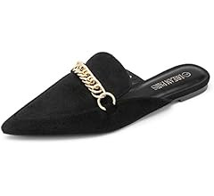 DREAM PAIRS Women's Flat Mules Pointed Toe Backless Loafer Shoes | Amazon (US)