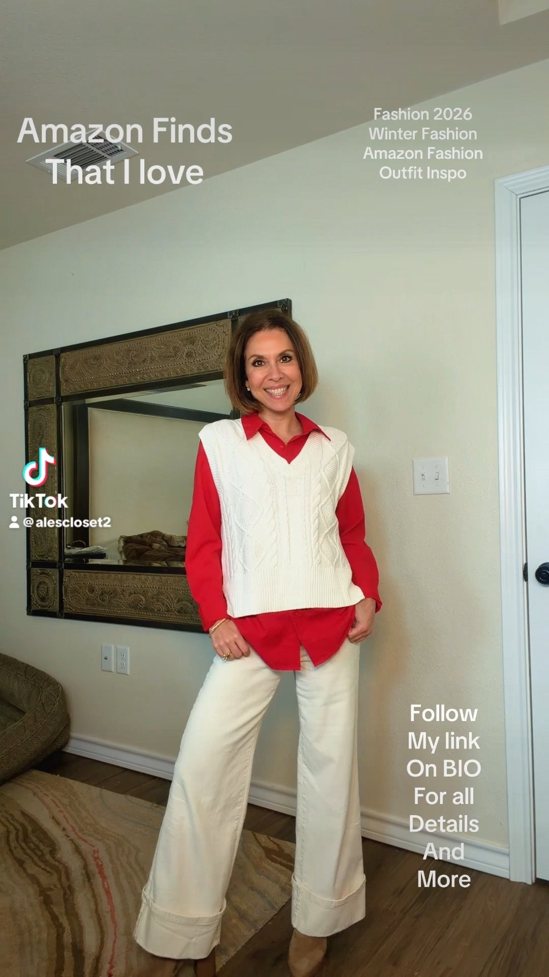 These Amazon finds are so good 🤍
I styled 2–3 winter looks with a red blouse, cream vest, and both the red and black cardigans — all Amazon Fashion staples at great prices and easy to mix and match.

Paired with my go-to Kut from the Kloth jeans (size 00) — super flattering, comfortable, and currently on sale (don’t miss these).
I’m wearing a small in the red blouse, cream vest, red cardigan, and black cardigan.

Everything is linked below so you can shop the looks while they’re still available ✨
The links are showing the wrong colors but the right colors you can find when clicking on the link sorry


#AmazonFashion
#AmazonFinds
#WinterStyle
#ShopTheLook
#KutFromTheKloth
#LTKSale
#ElevatedCasual
#ChicWinterStyle



#LTKFindsUnder50 #LTKOver40 #LTKSeasonal