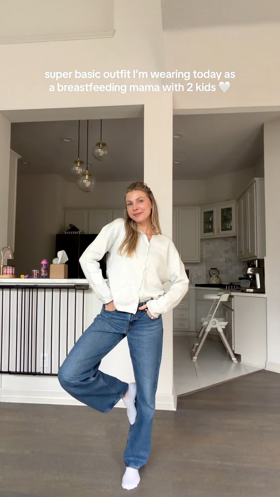 Cozy mom outfit, nursing friendly!! 26 in jeans, medium in cardigan! 

#LTKootd #LTKmomlife