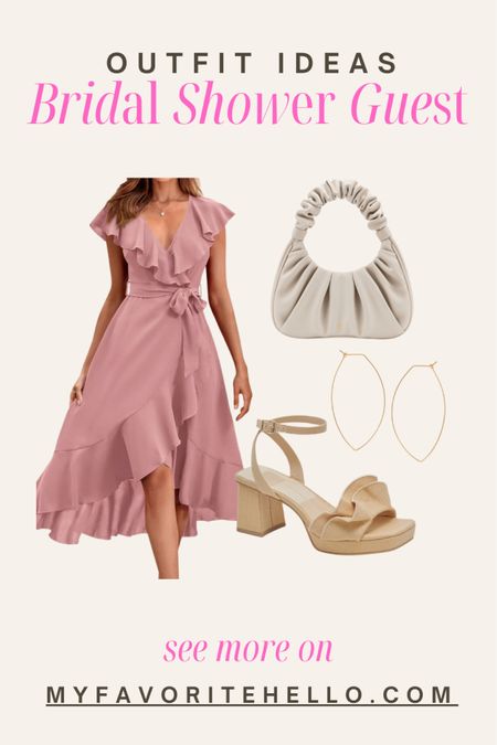 Bridal shower guest outfit, pink dress outfit 

#LTKwedding #LTKstyletip #LTKfindsunder50