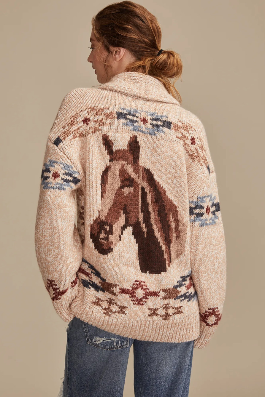 SANTA FE HORSE CARDIGAN | Lucky Brand