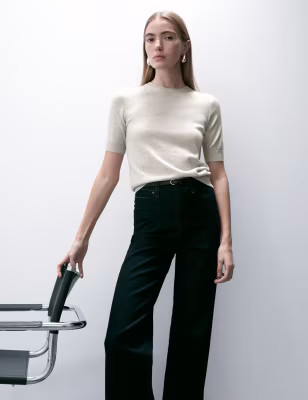 Merino Wool With Cashmere Knitted Top | Marks & Spencer (UK)