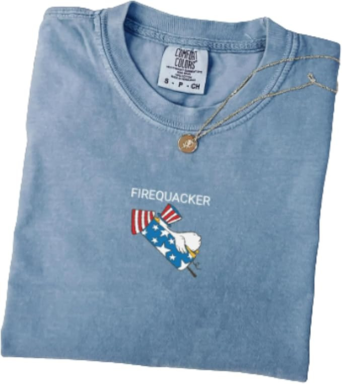 Comfort Colors® Firequacker Shirt, Goose Sweatshirt, 4th of July Shirt, Patriotic Tee, Independe... | Amazon (US)