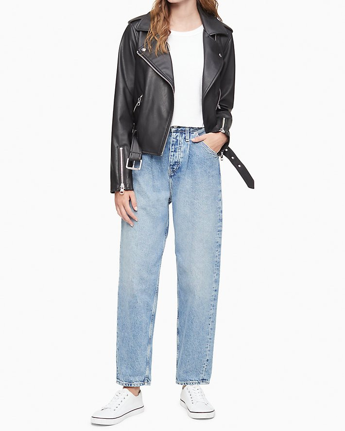 Faux Leather Biker Jacket | Calvin Klein | Calvin Klein (US)