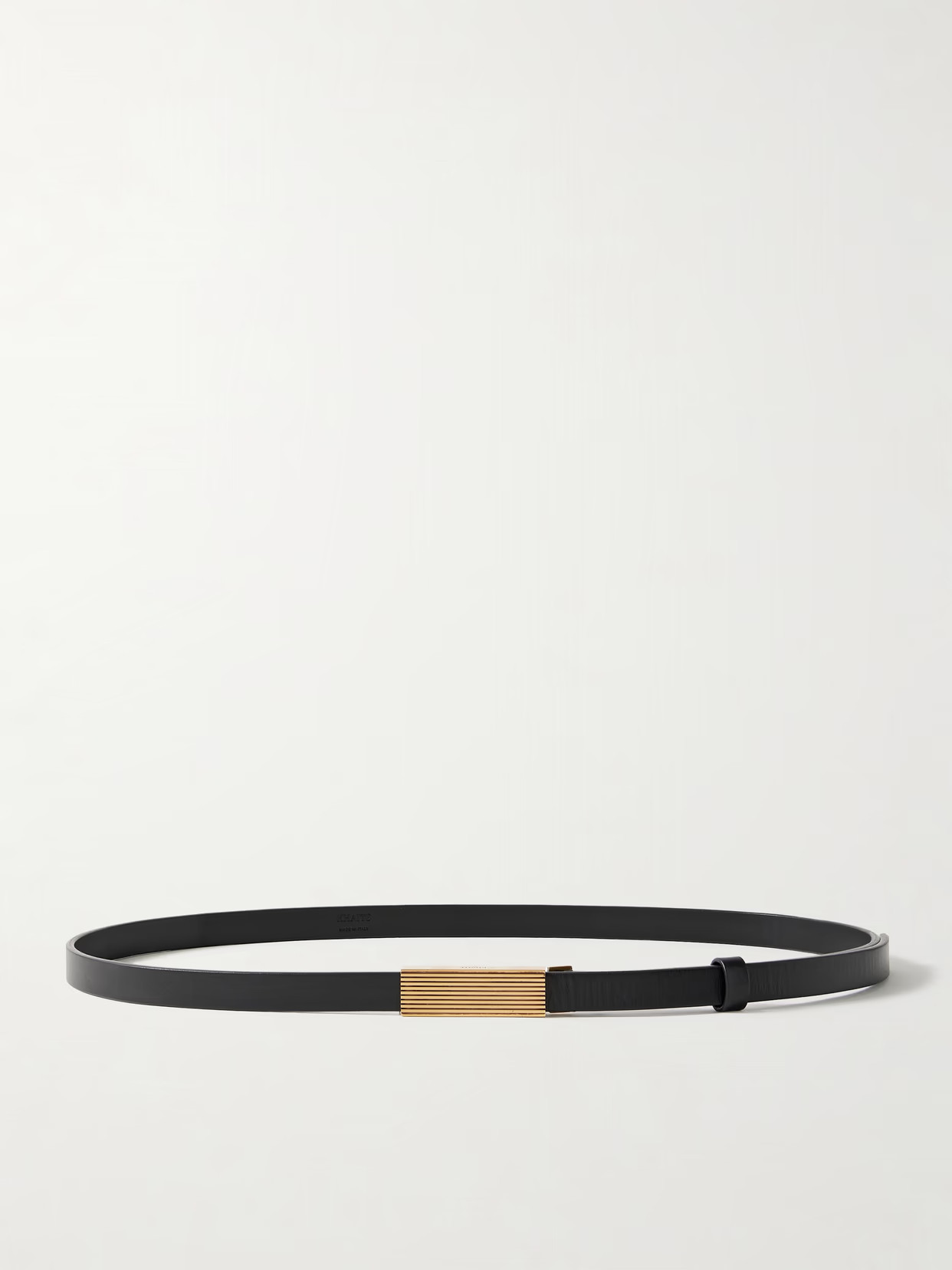 KHAITE - Empire Leather Belt - Black | NET-A-PORTER (US)