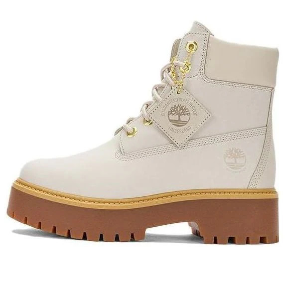 (WMNS) Timberland Stone Street 6 Inch Platform Waterproof Boot 'Light Taupe' A6AWZW | KICKS CREW