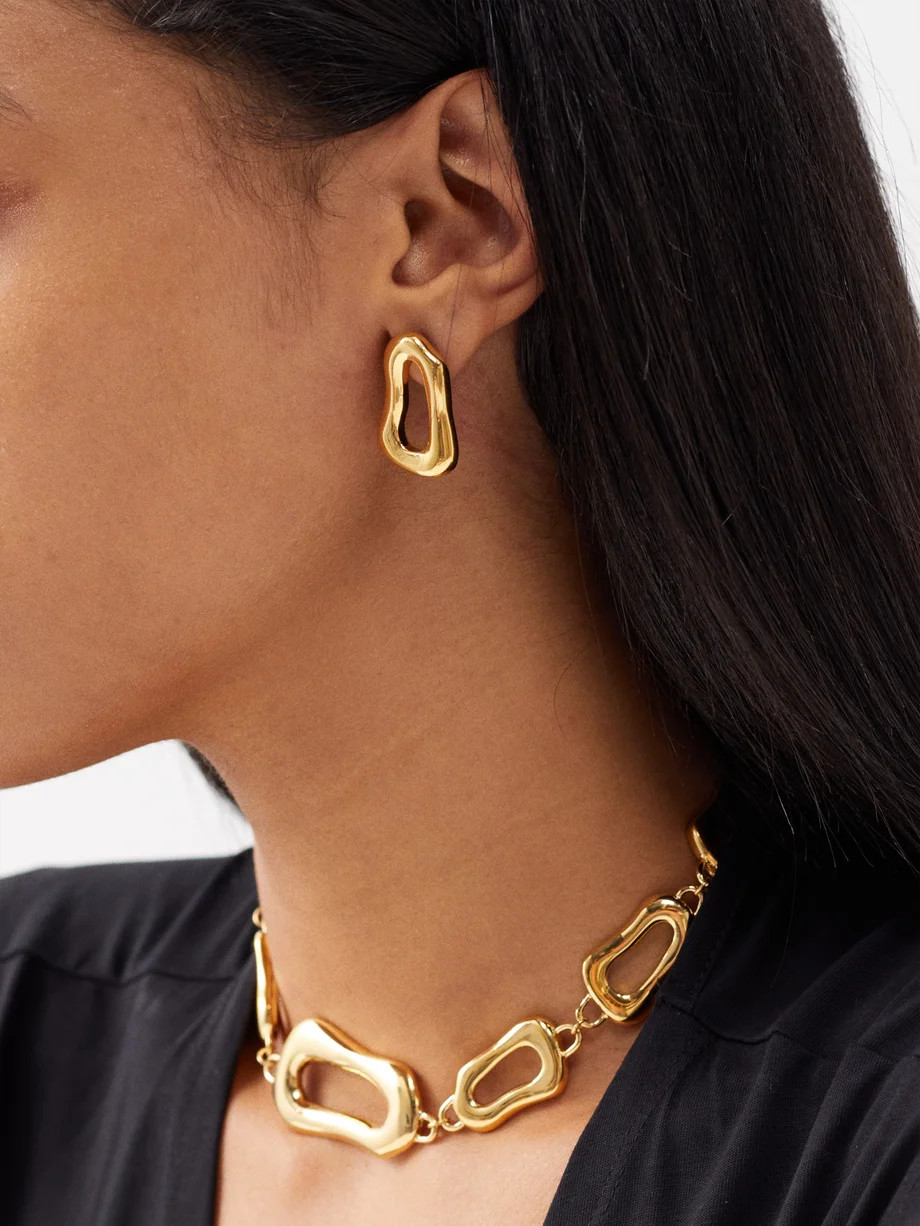 Leona 18kt gold-plated earrings | Matches (US)