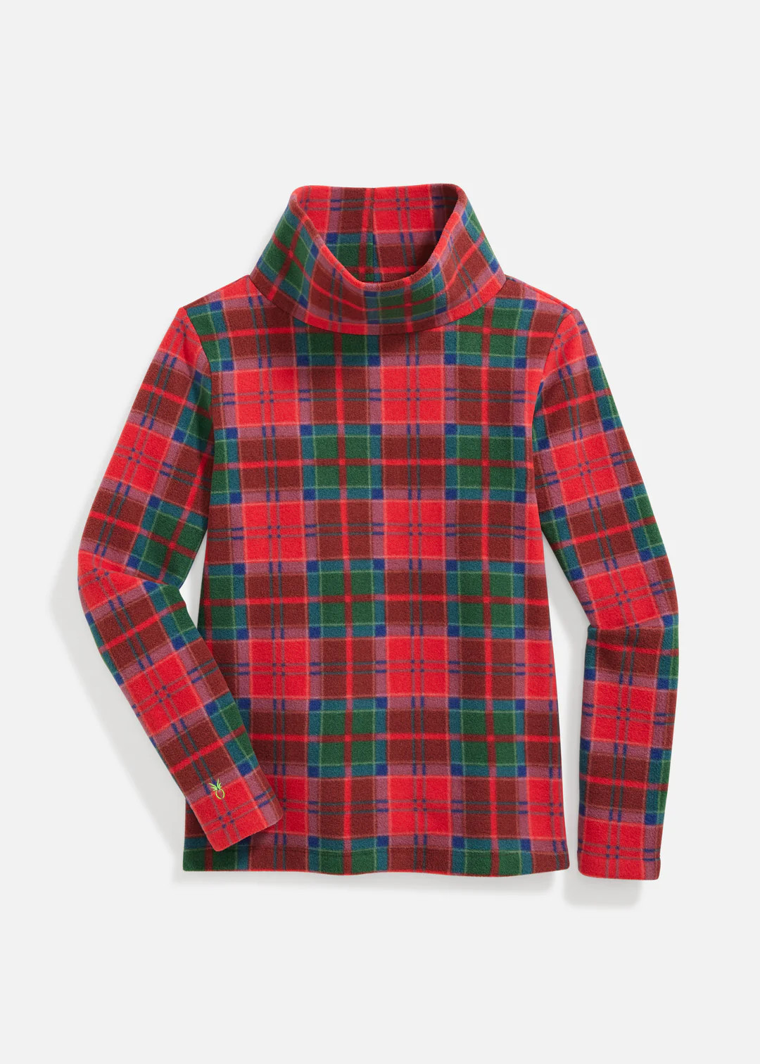 Greenpoint Turtleneck in Vello Fleece (Holiday Tartan) | Dudley Stephens