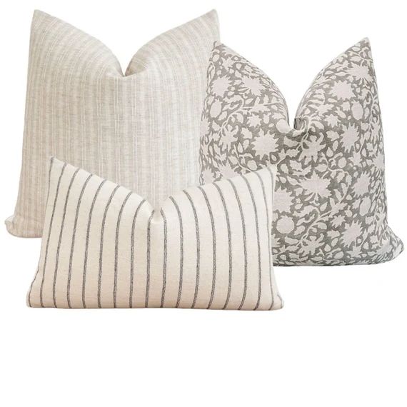 Romy Pillow Combo  Set of Three Pillows  Spring Pillow Set  | Etsy | Etsy (US)