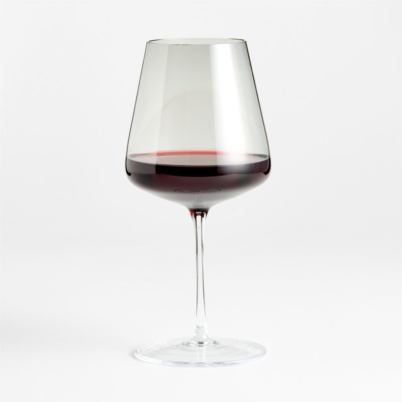 Ingrid Grey Autumn Fall Red Wine Glass | Crate & Barrel | Crate & Barrel