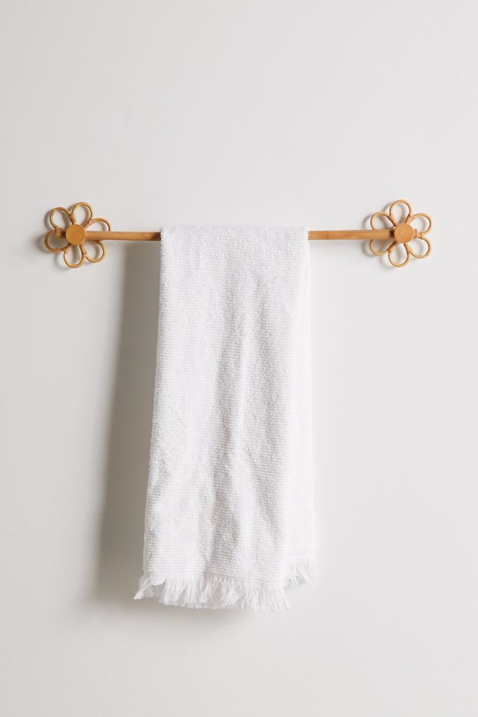 Daisy Rattan Towel Bar | Urban Outfitters (US and RoW)