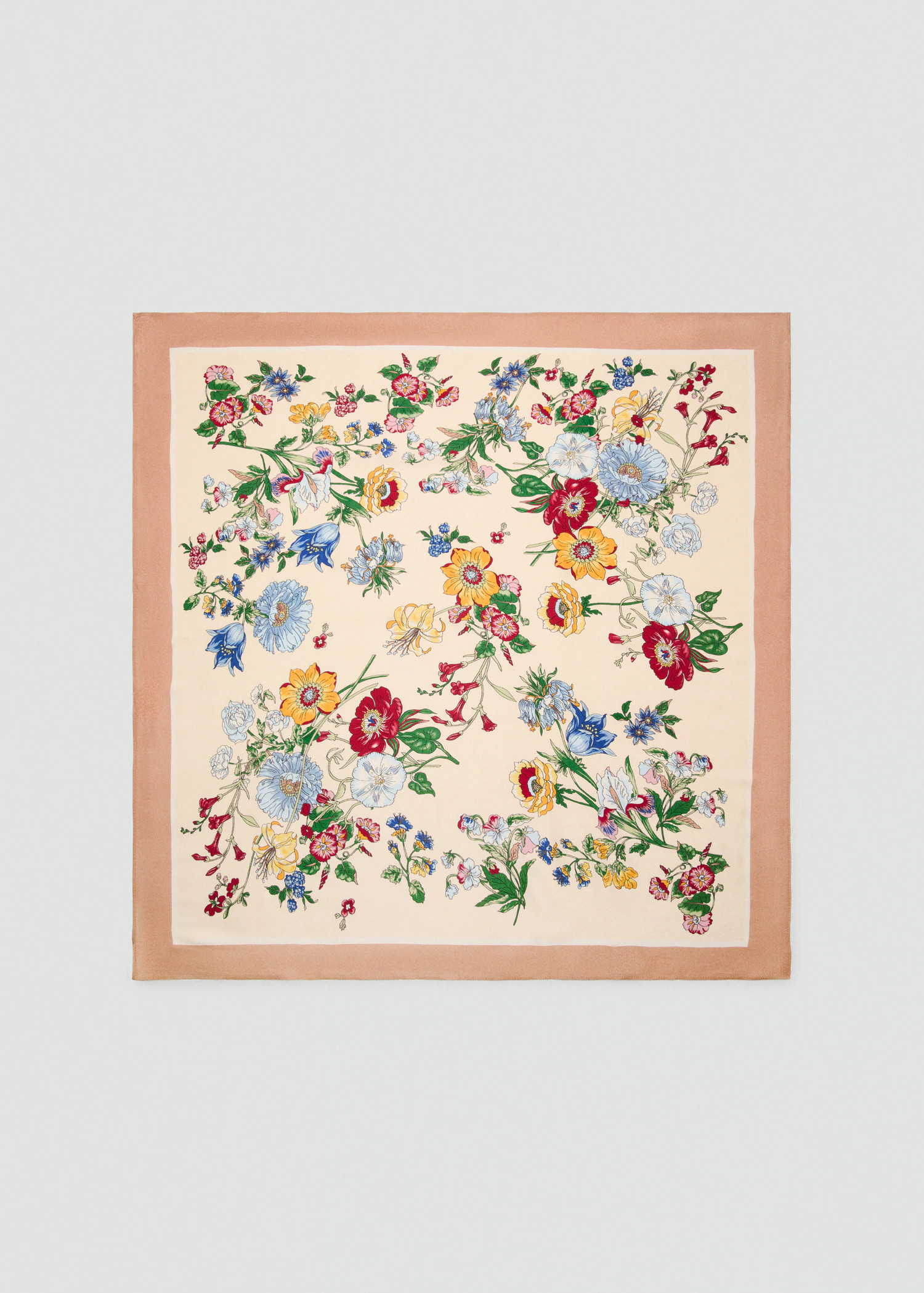 Floral satin scarf | Mango (US/MX/AU)