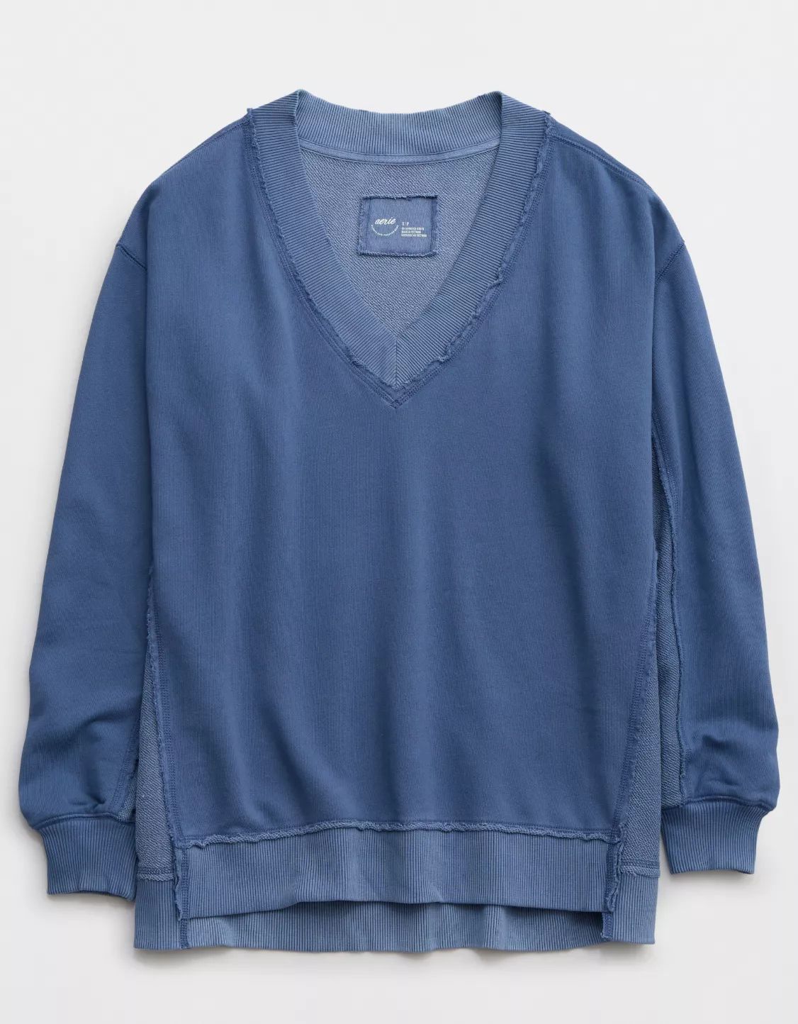 Aerie Vacay Every Day V Neck Sweatshirt | Aerie