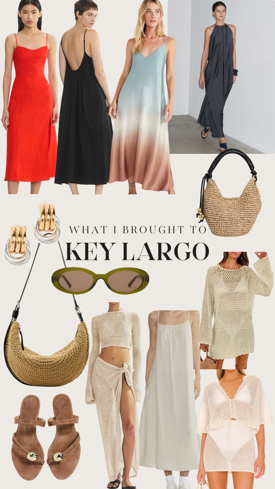 What I brought to key largo: cover ups, linen dress, silk dress, cotton dress, sunglasses, two tone earrings, summer bags, gold hardware sandals, and swimsuits. 


Summer outfits, beach outfits, vacation, spring outfits.  

#LTKStyleTip #LTKSeasonal #LTKOver40