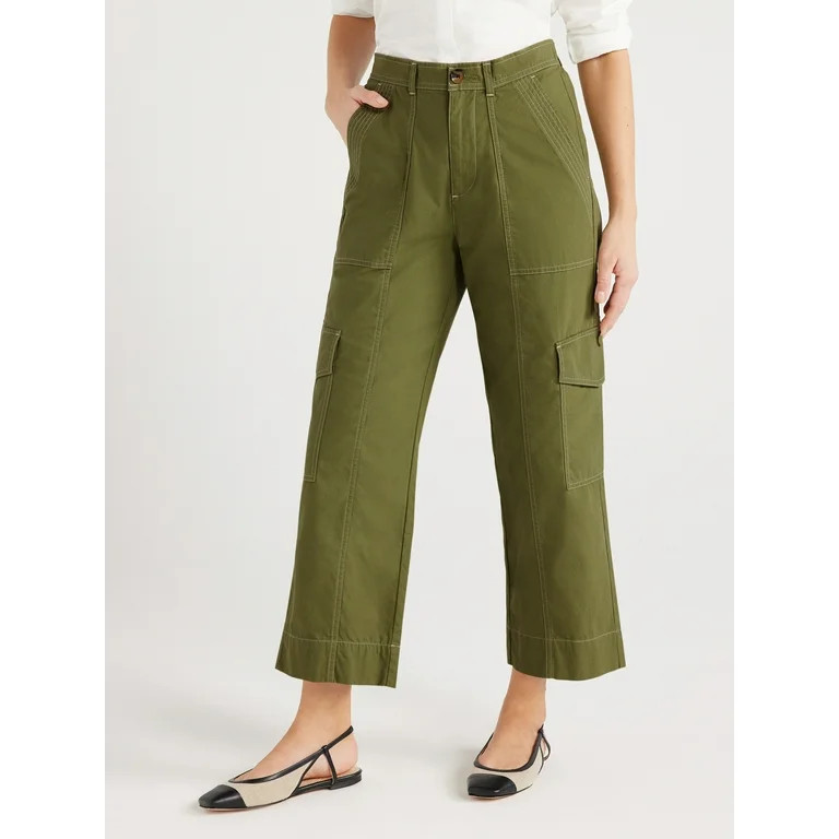 Free Assembly Women’s Cargo Pants, 27” Inseam, Sizes XS-XXXL | Walmart (US)