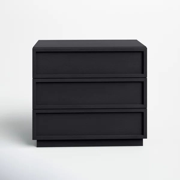 Black Hudson 3 - Drawer Dresser | Wayfair North America