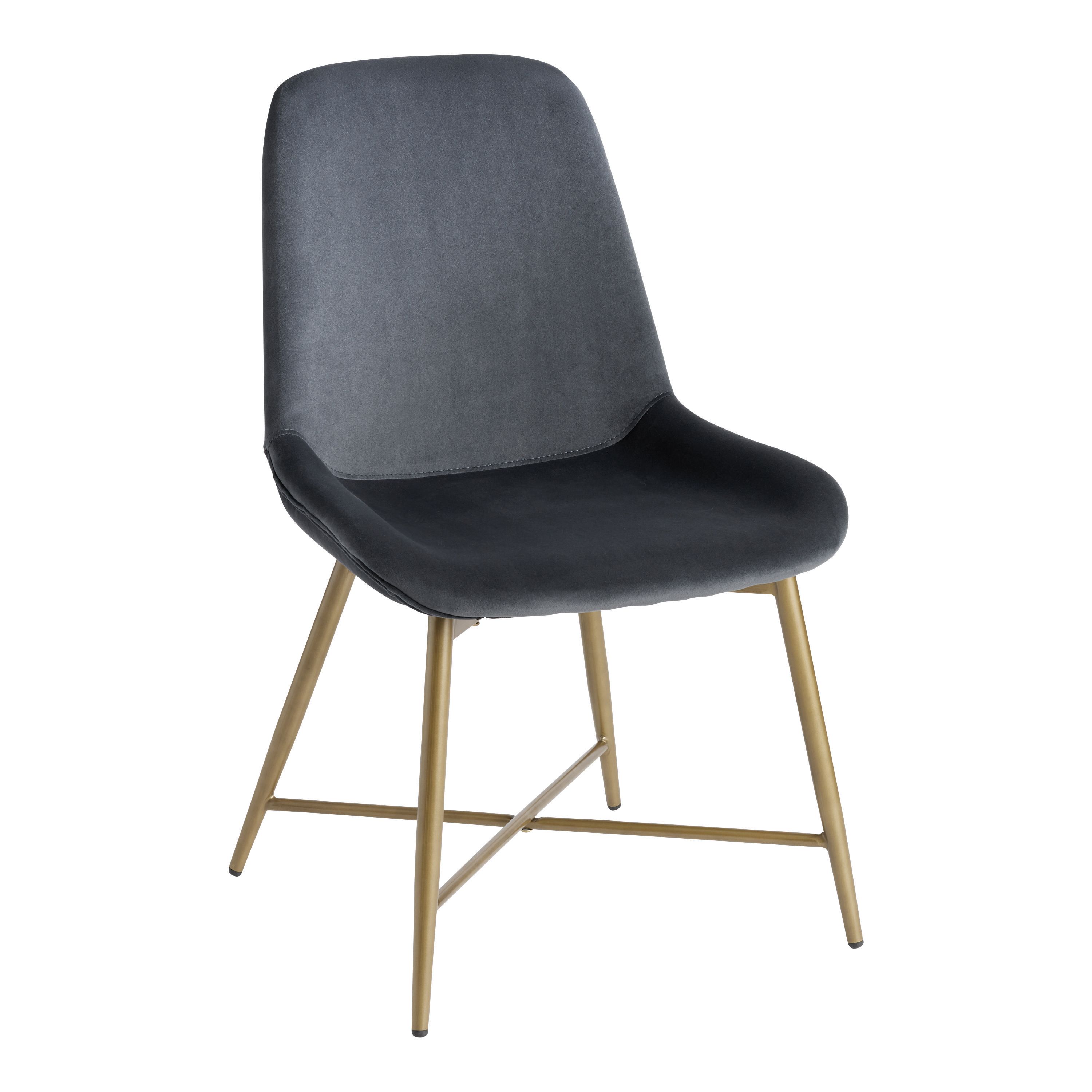 Tyler Velvet Upholstered Dining Chair Set of 2 | World Market