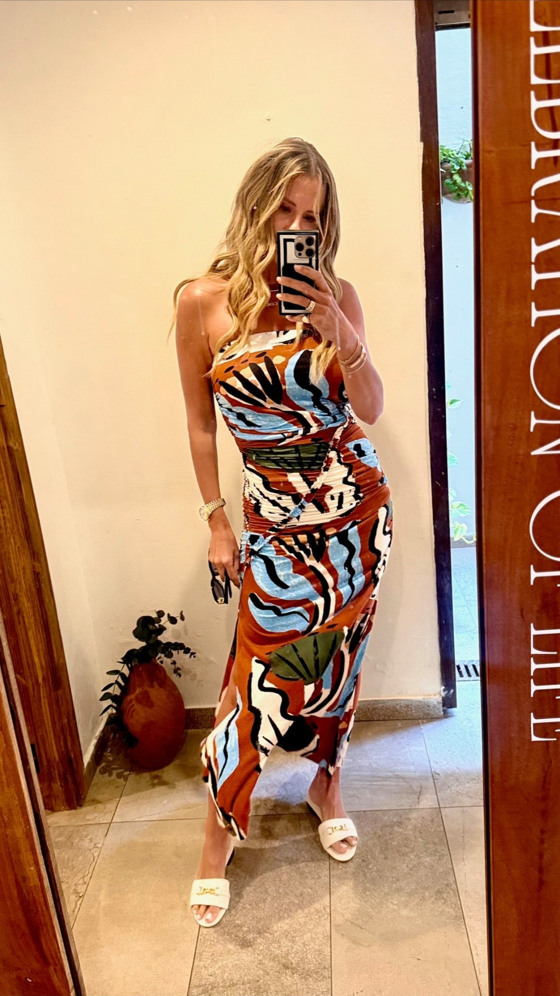 OOTN: wearing a strapless moment and a print I can’t get enough of @Anthropologie 
#AnthroPartner

#LTKSeasonal #LTKStyleTip