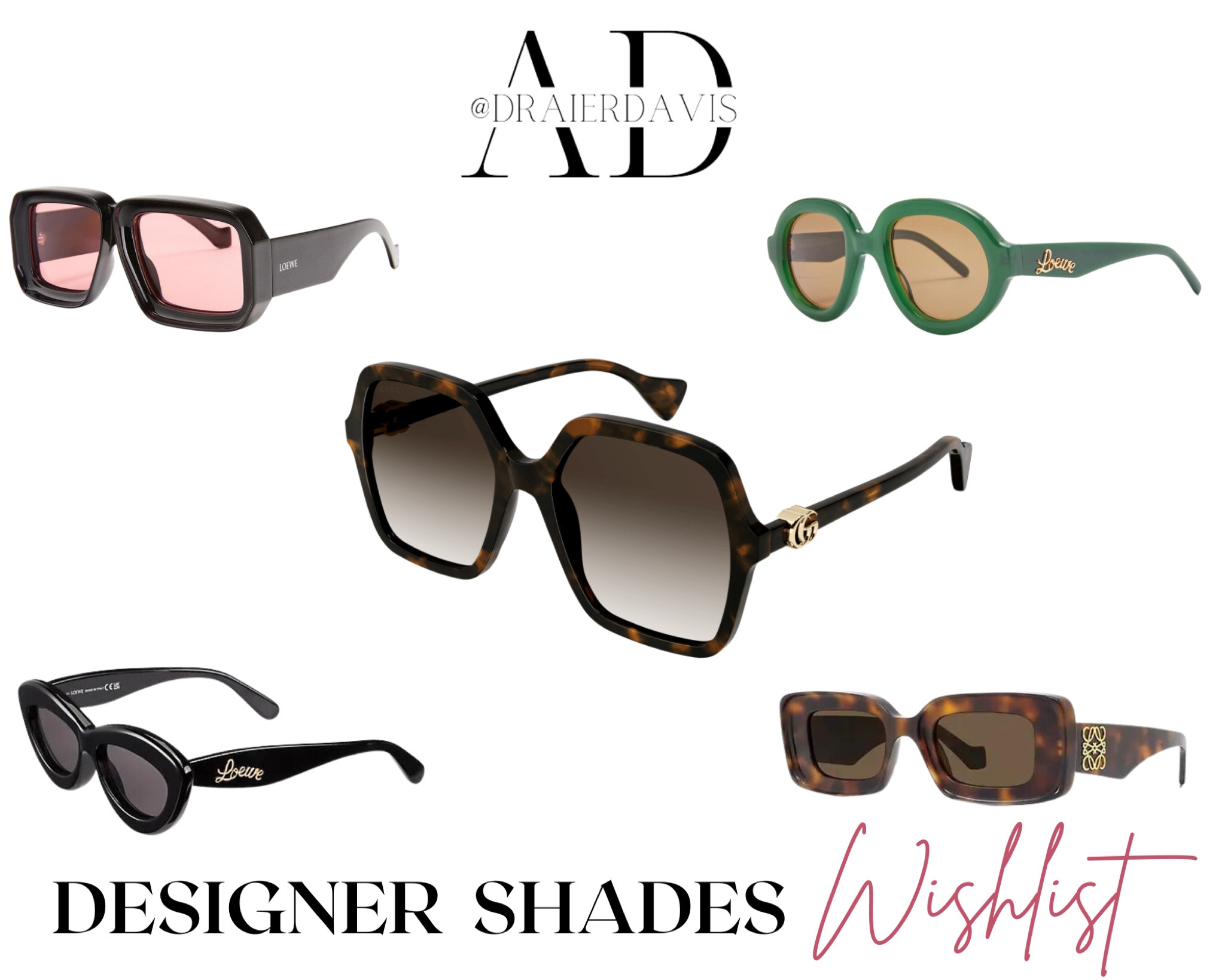 My Current Designer Shades Wishlist - Which Pair Should I Buy This Month 

#LTKstyletip #LTKFind #LTKbeauty