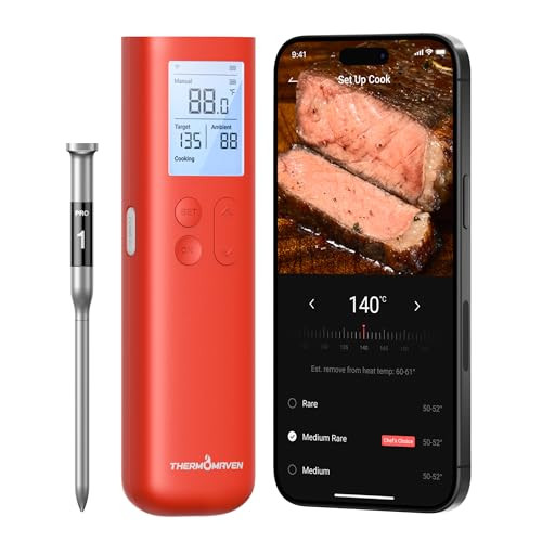 ThermoMaven Smart Bluetooth Wireless Meat Thermometer, 10X Enhanced Sub-1G Signal and Stability, ... | Amazon (US)