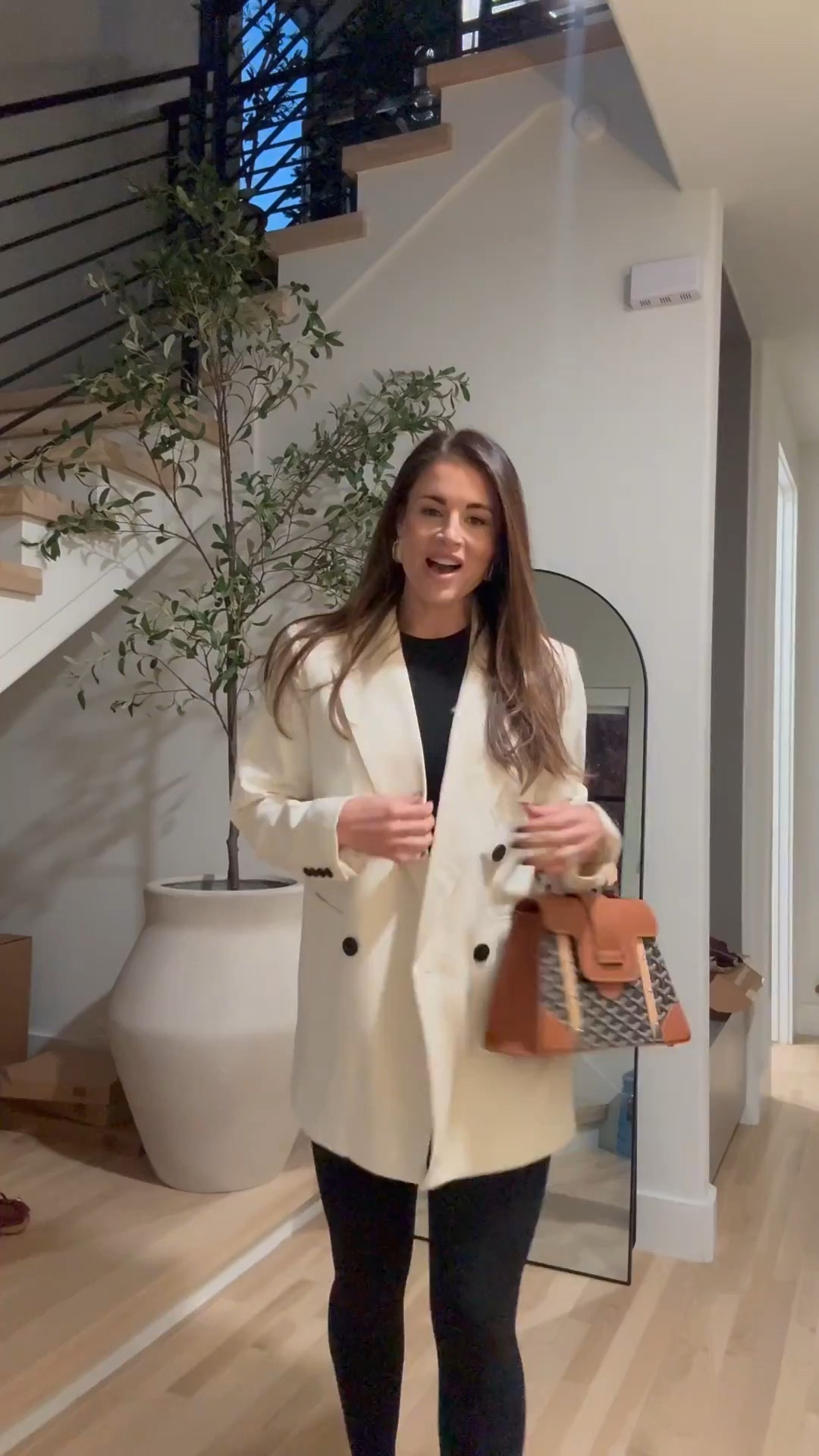 Loved my outfit tonight for a holiday party with friends! Oversized ivory blazer is on sale - wearing a 6! Stirrup leggings are size small, Amazon basic tee! My black Schutz sling back heels are a must! I own in every color - true to size! 


#LTKHoliday 


#LTKSaleAlert #LTKFindsUnder100 #LTKStyleTip