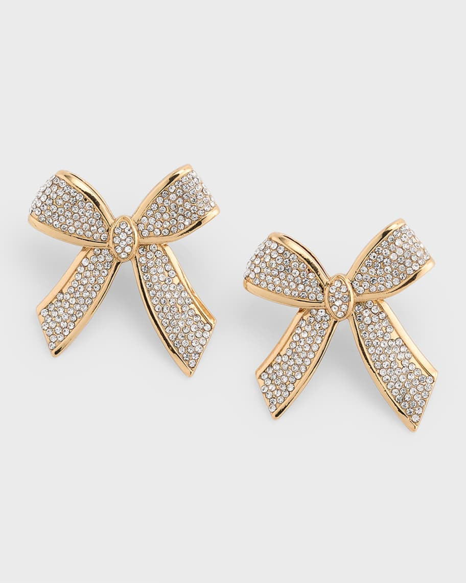 BaubleBar Camden Crystal Bow Earrings | Neiman Marcus