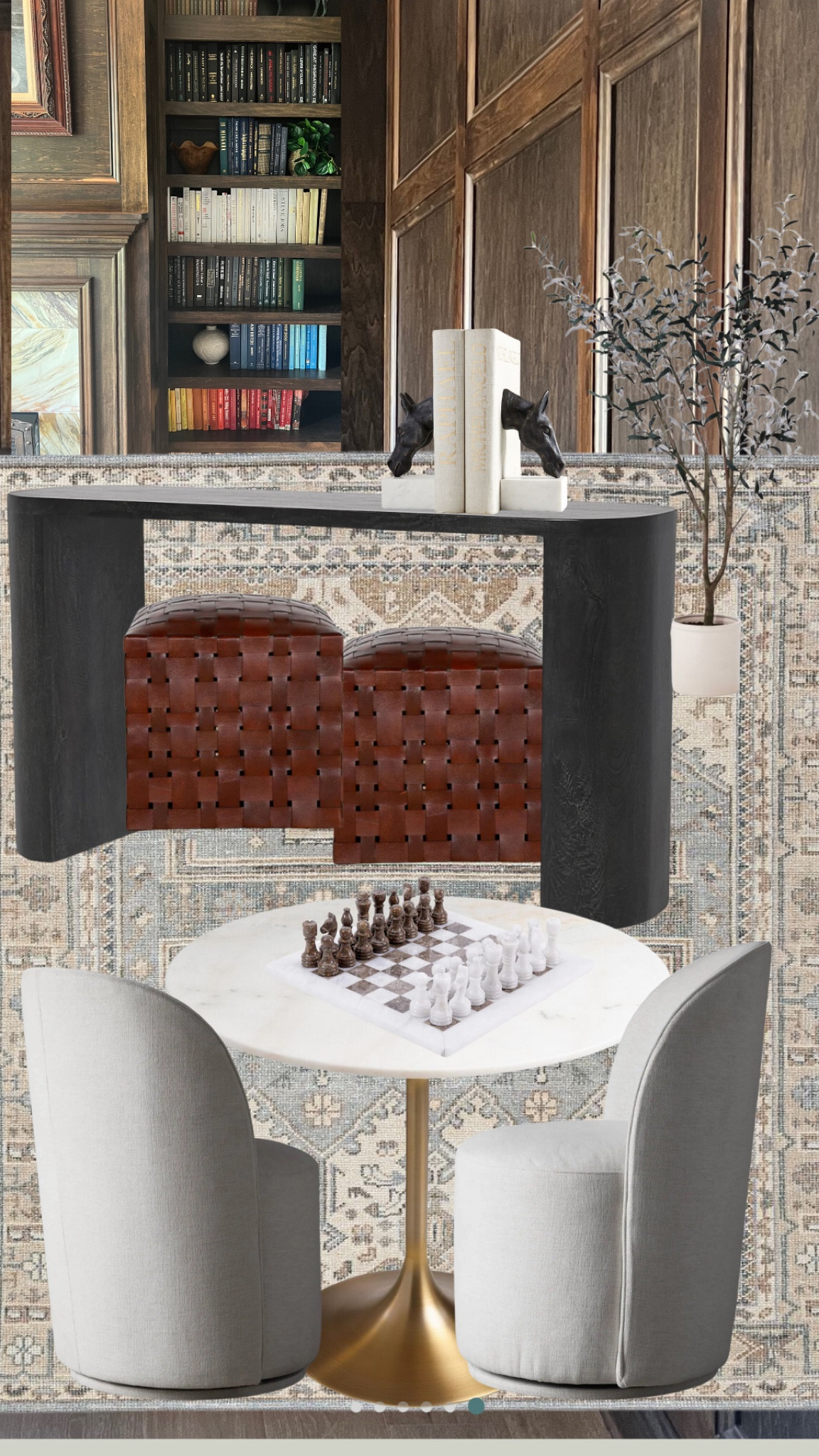 Designing a library for a client! All of these items are GORGEOUS in the space 

#LTKstyletip #LTKhome