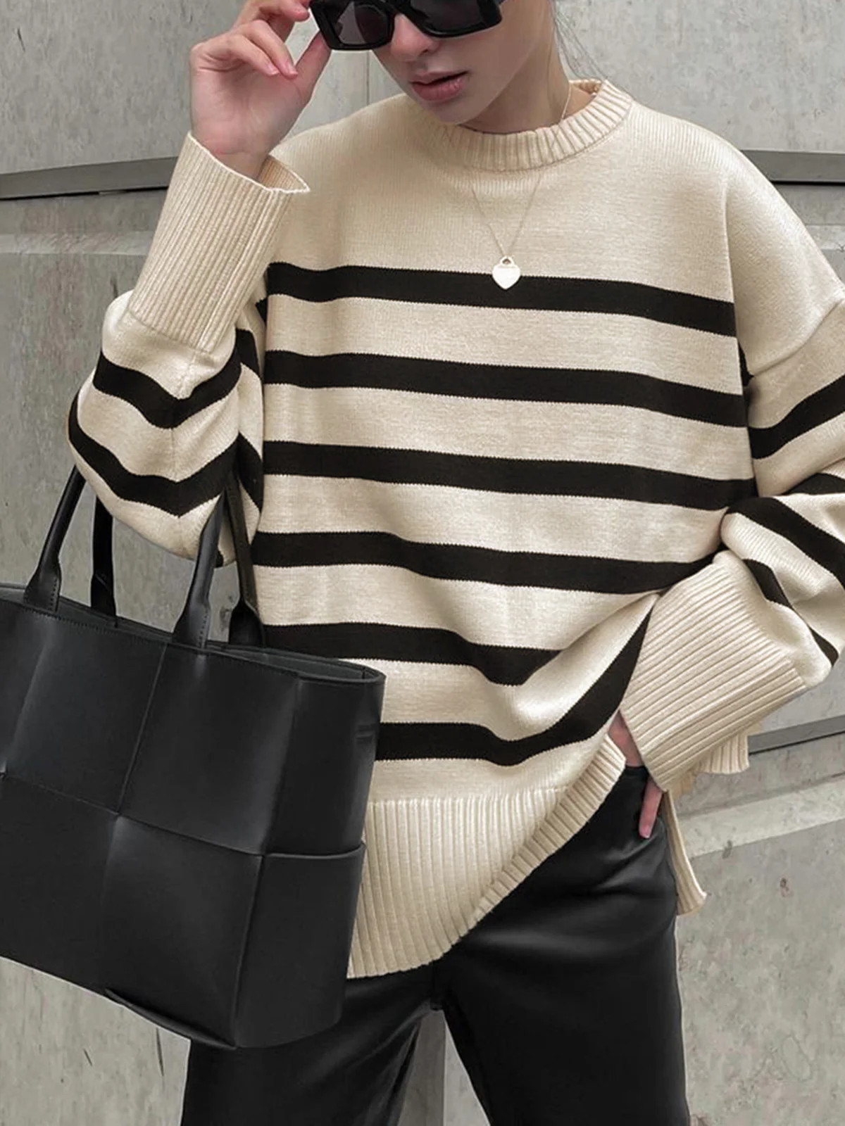 Parisian Stripe Sweater | Commense