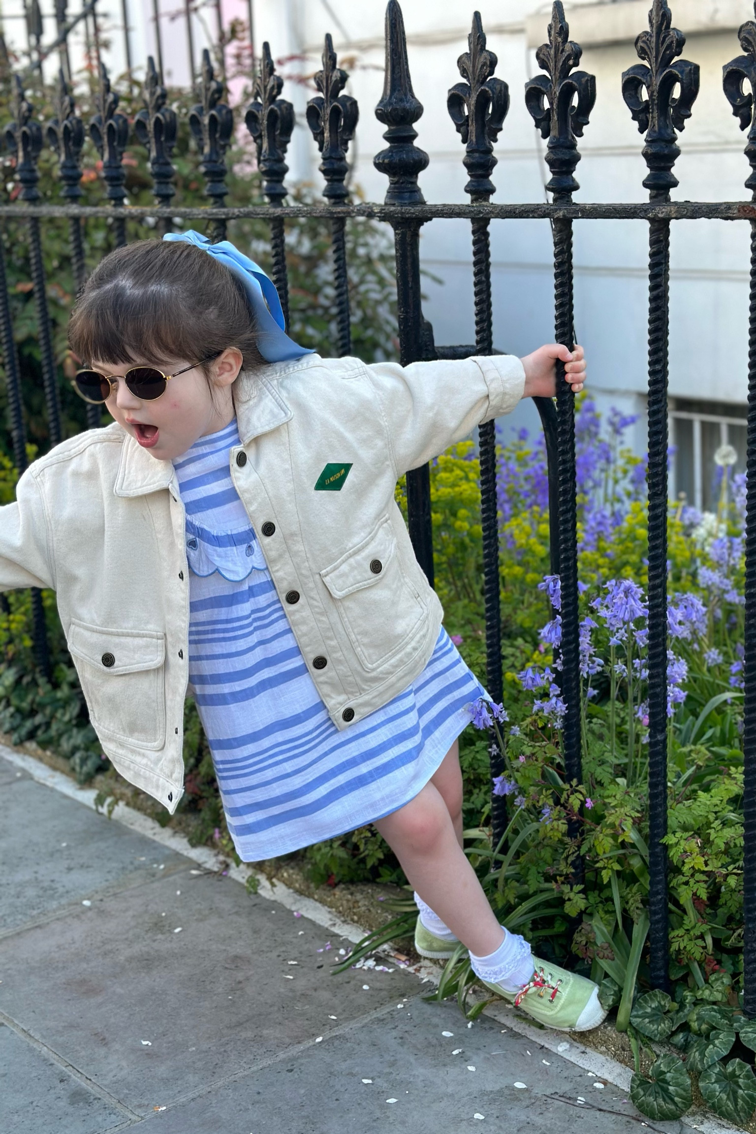 Children’s outfit, white denim jacket, blue stripe dress, slip on trainers, kids spring outfits, kids summer outfits, kids spring jackets, kids ribbon hair, kids stripe dress, ray ban, boden, Tommy Hilfiger, H&M, monsoon, Arket

#LTKSeasonal #LTKeurope #LTKkids