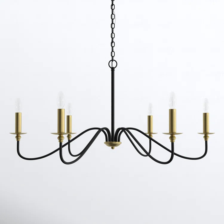 Ableton 6 Light Metal Dimmable Chandelier | Wayfair North America