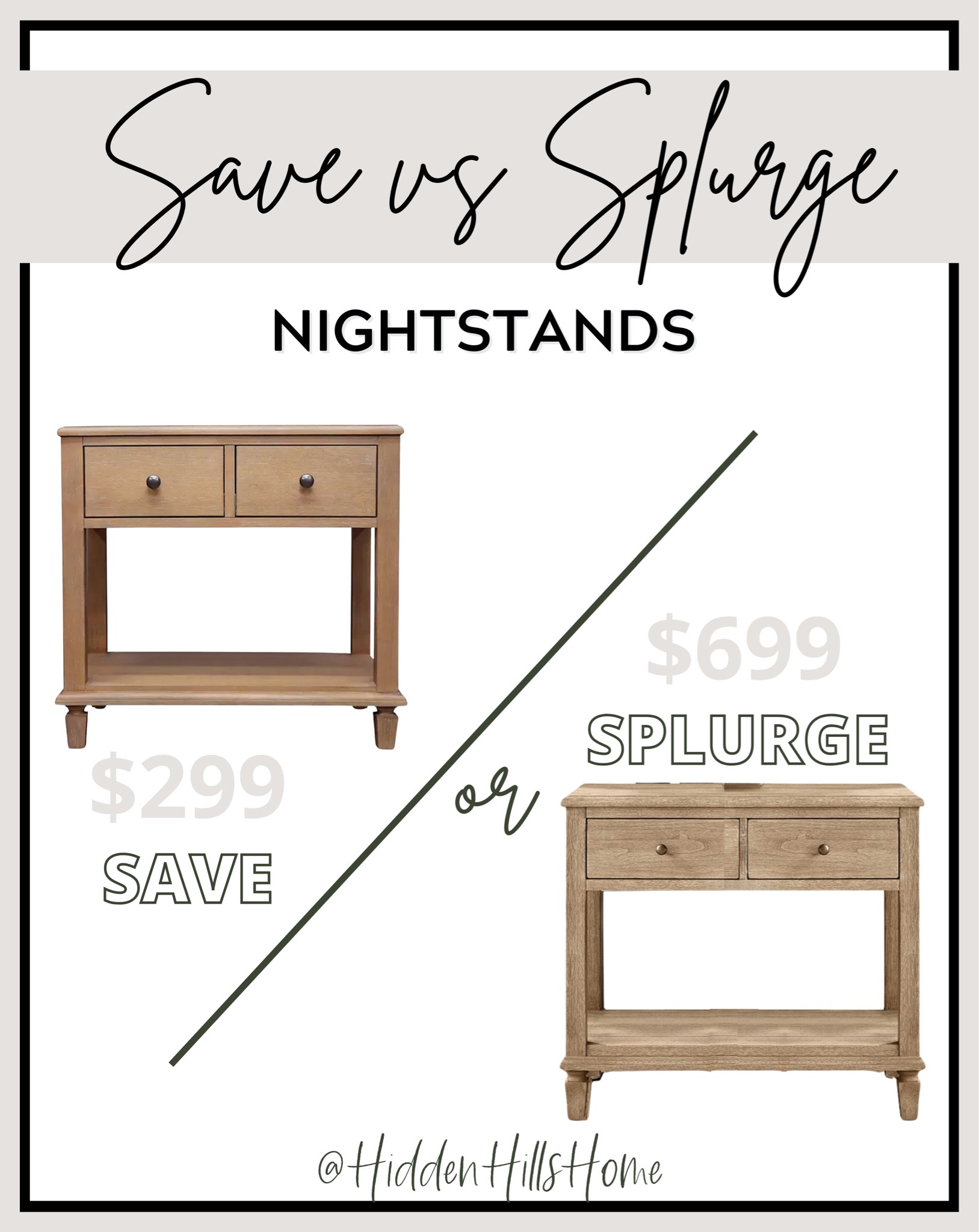 Sausalito nightstand dupe, pottery barn dupe, save vs splurge home decor, nightstands, affordable nightstand, affordable home finds #nightstand 

#LTKsalealert #LTKhome