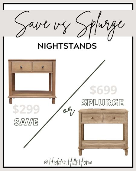 Sausalito nightstand dupe, pottery barn dupe, save vs splurge home decor, nightstands, affordable nightstand, affordable home finds #nightstand 

#LTKsalealert #LTKhome